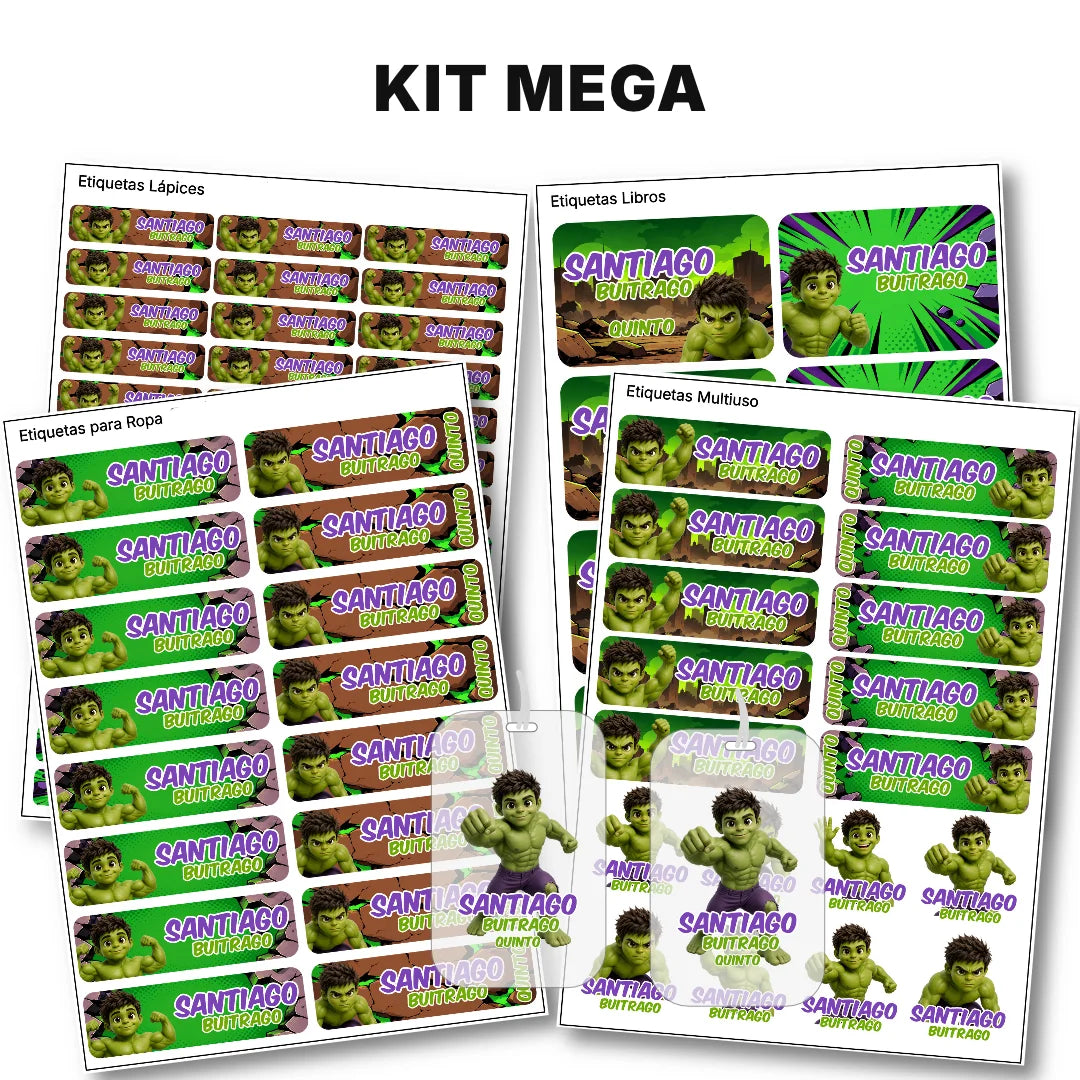 Gigante Verde – Etiquetas Escolares Personalizadas
