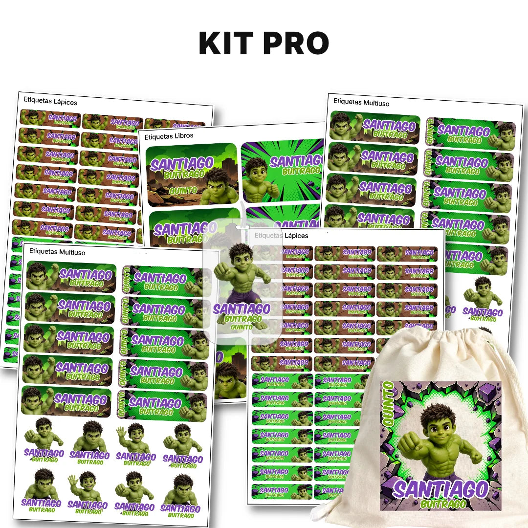Gigante Verde – Etiquetas Escolares Personalizadas