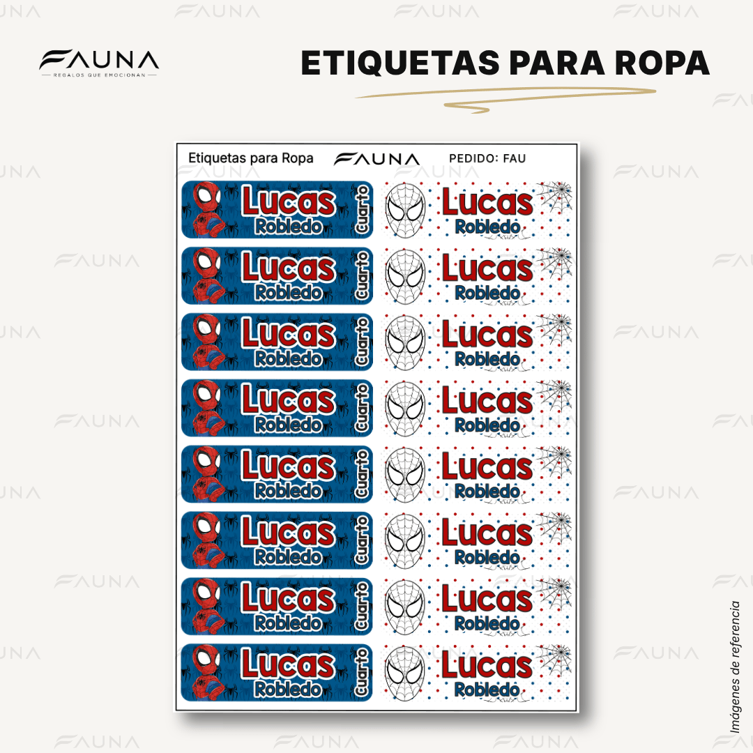 Héroe Arácnido 🕷️ - Etiquetas Escolares Premium Personalizadas