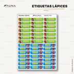 Héroe Gamer Clásico 🍄 - Etiquetas Escolares Premium Personalizadas