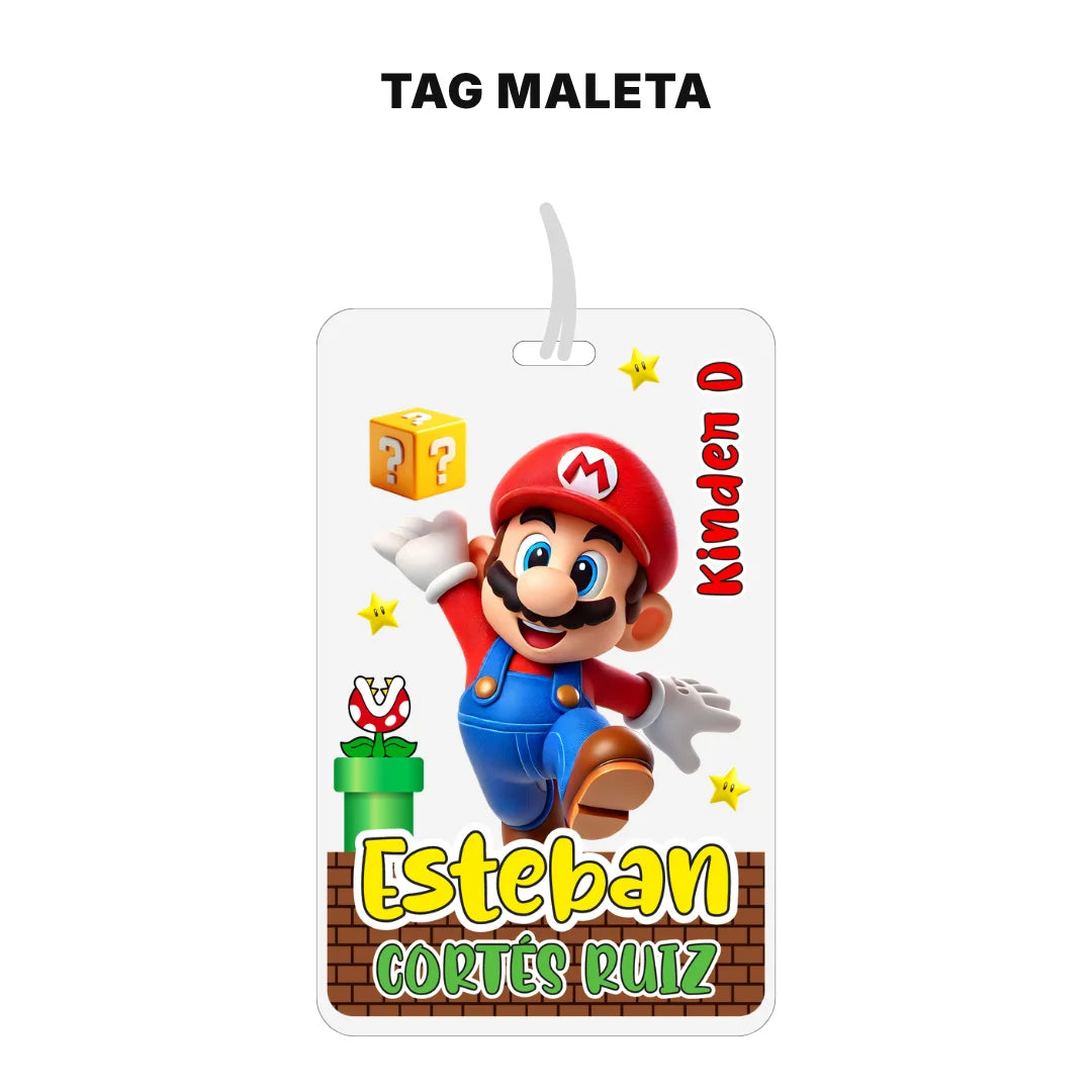 Héroe Gamer Clásico – Etiquetas Escolares Personalizadas