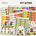 Héroe Gamer Clásico 🍄 - Etiquetas Escolares Premium Personalizadas