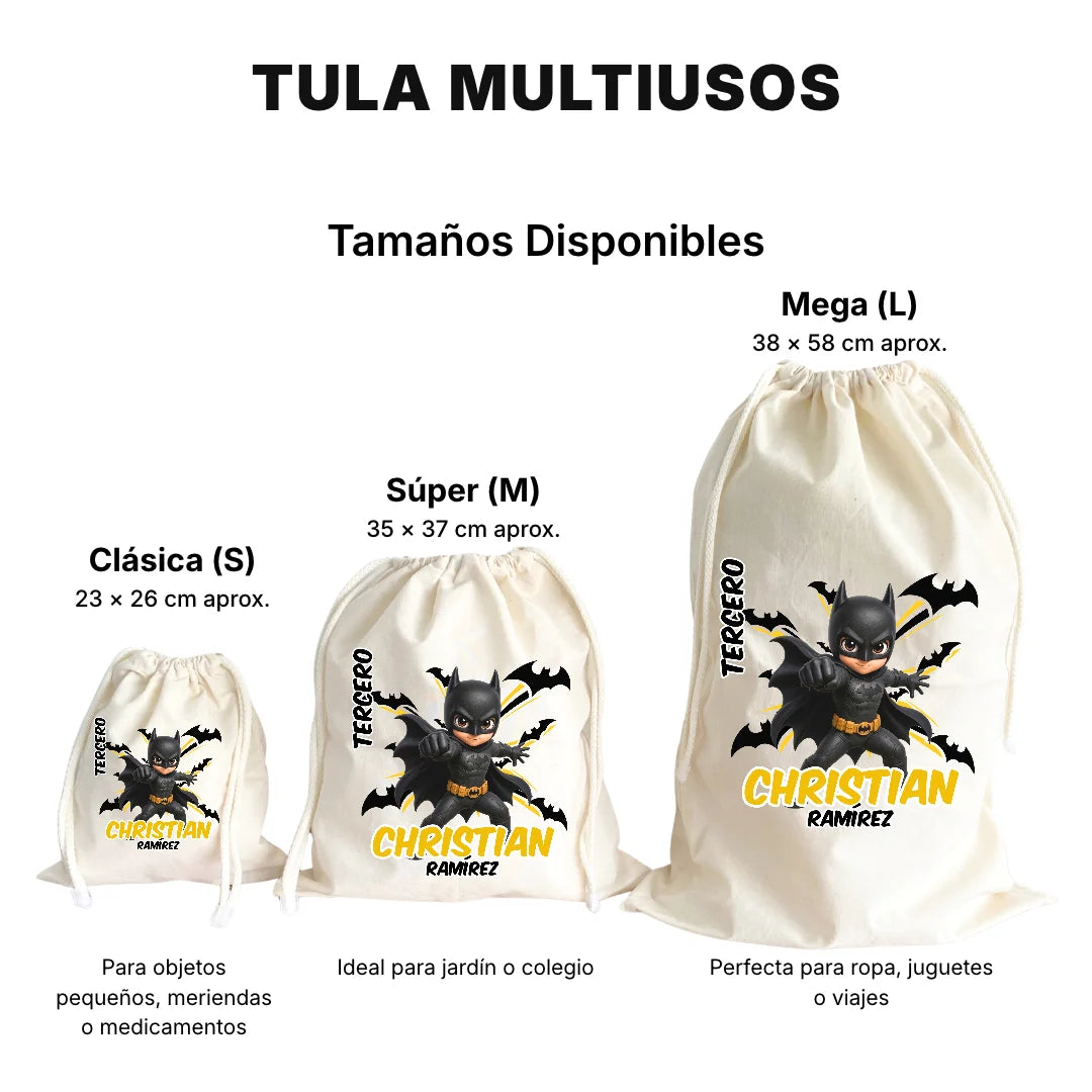 Hombre Murciélago – Tula Multiusos Personalizada