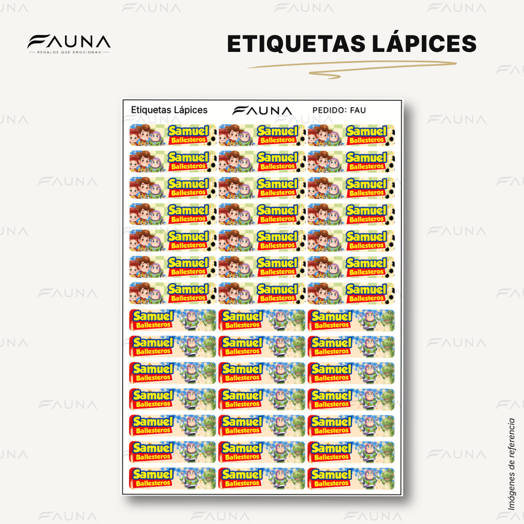 Juguetes Aventureros 🧸 - Etiquetas Escolares Premium Personalizadas