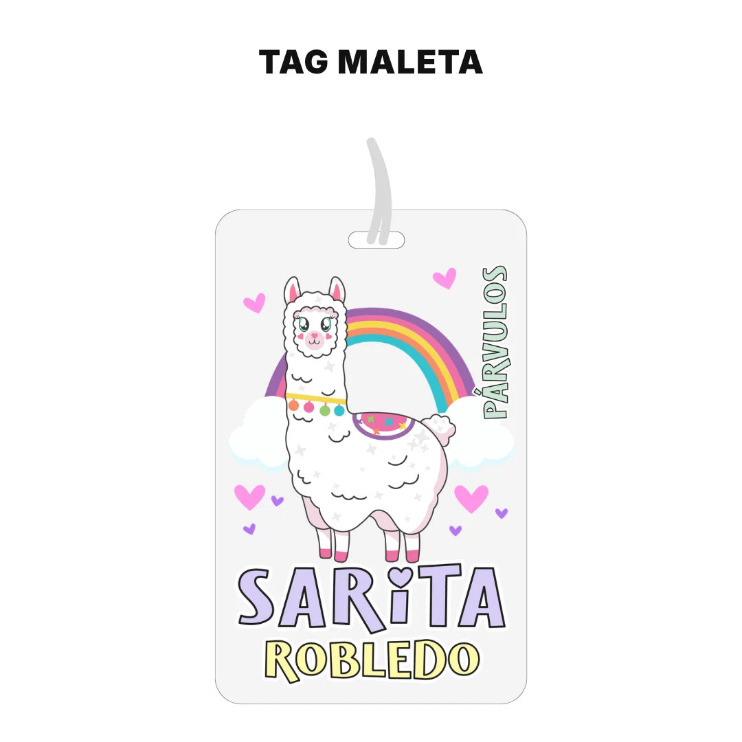 Llama – Etiquetas Escolares Personalizadas