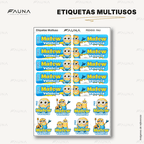 Locuras Amarillas 🍌 - Etiquetas Escolares Premium Personalizadas