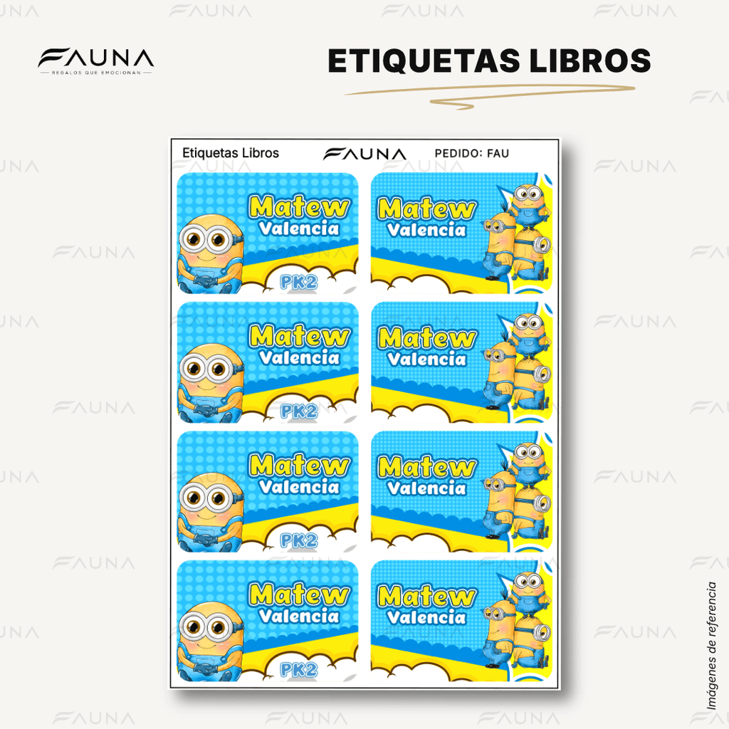 Locuras Amarillas 🍌 - Etiquetas Escolares Premium Personalizadas