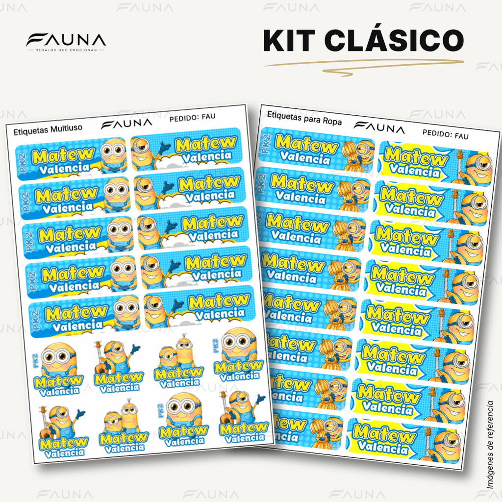 Locuras Amarillas 🍌 - Etiquetas Escolares Premium Personalizadas