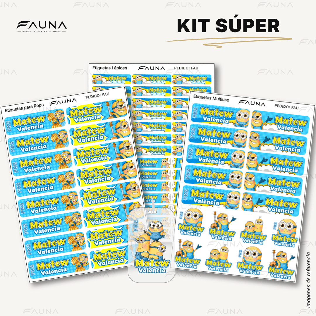 Locuras Amarillas 🍌 - Etiquetas Escolares Premium Personalizadas