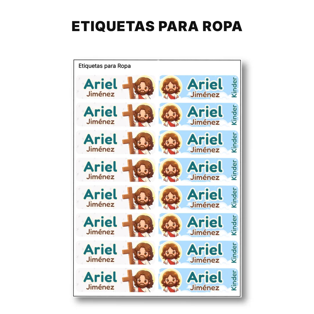 Mi Amigo Jesús – Etiquetas Escolares Personalizadas