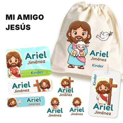 Mi Amigo Jesús – Etiquetas Escolares Personalizadas