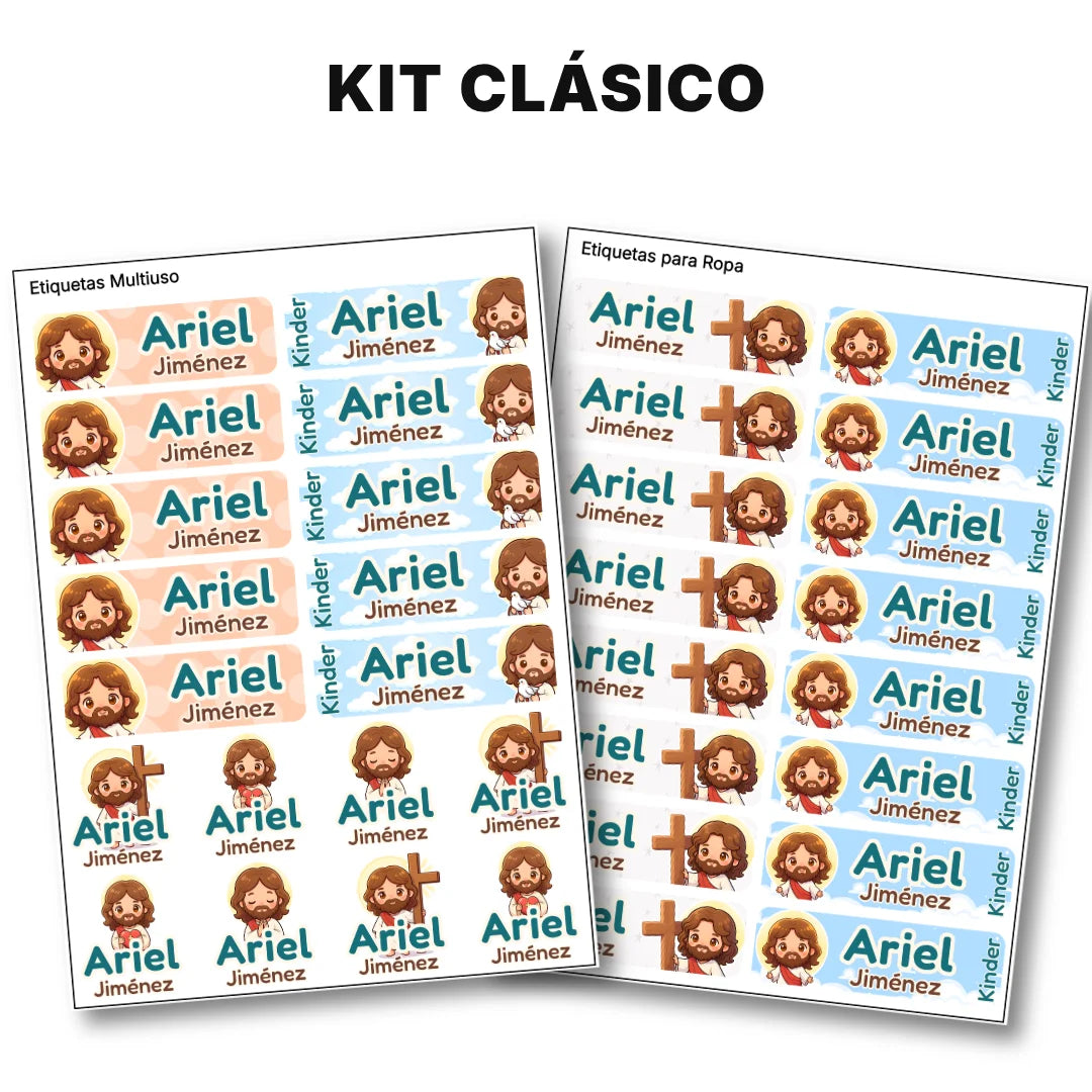 Mi Amigo Jesús – Etiquetas Escolares Personalizadas