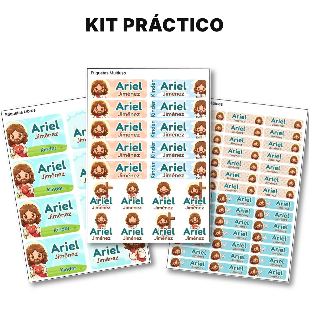 Mi Amigo Jesús – Etiquetas Escolares Personalizadas