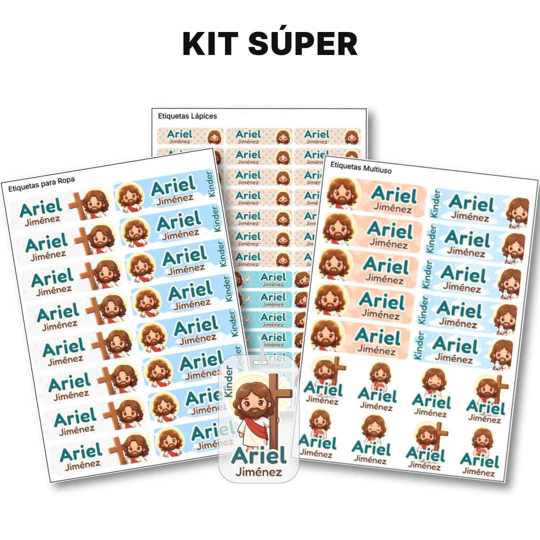 Mi Amigo Jesús – Etiquetas Escolares Personalizadas