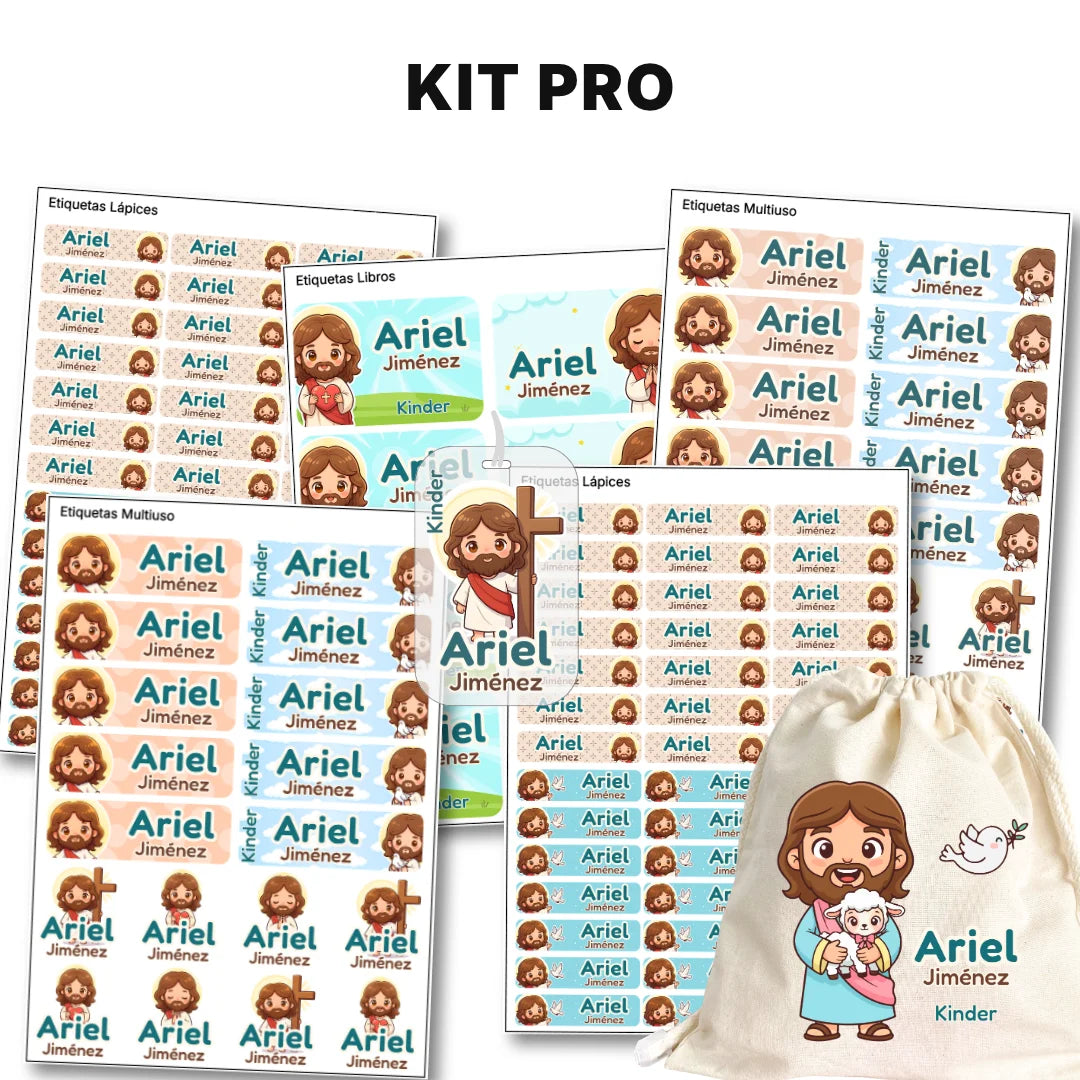 Mi Amigo Jesús – Etiquetas Escolares Personalizadas
