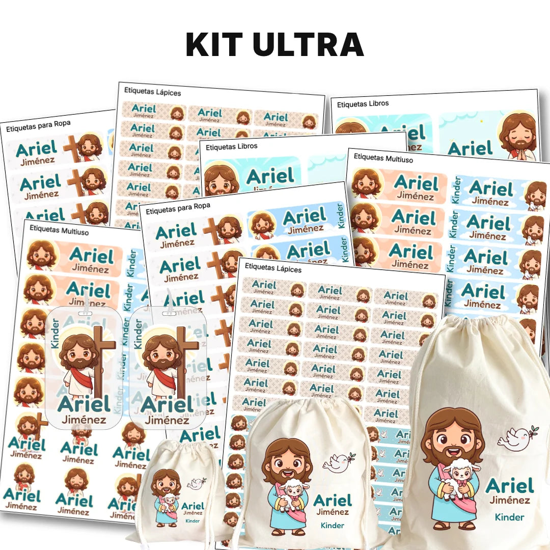 Mi Amigo Jesús – Etiquetas Escolares Personalizadas