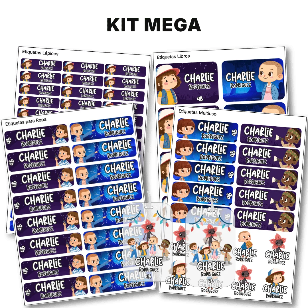 Misterios de Otro Mundo – Etiquetas Escolares Personalizadas