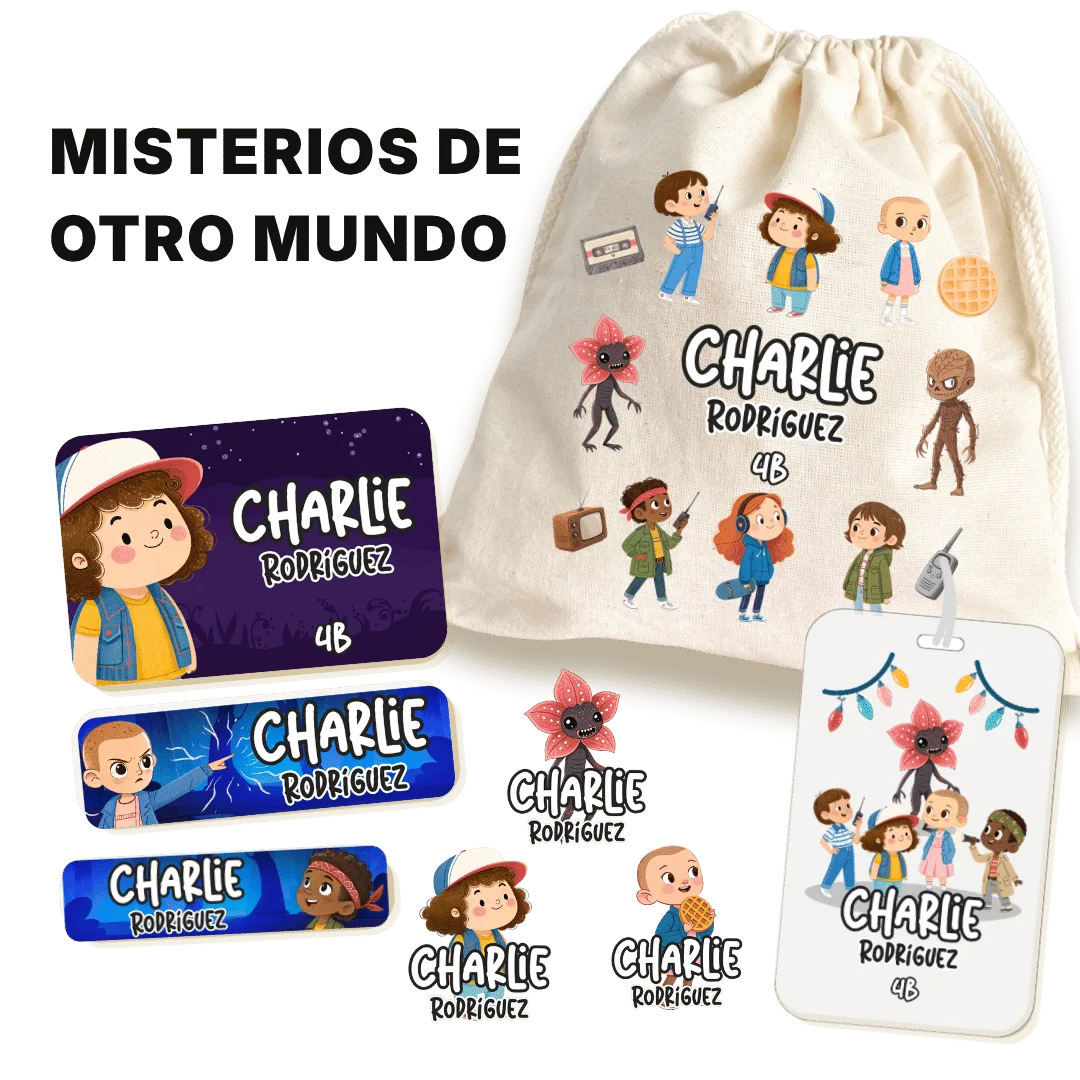 Misterios de Otro Mundo – Etiquetas Escolares Personalizadas