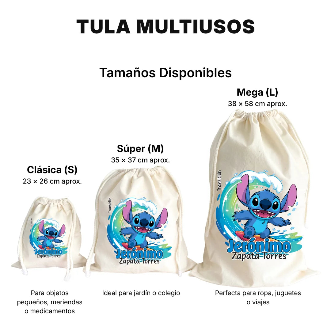 Monstruito Azul – Etiquetas Escolares Personalizadas