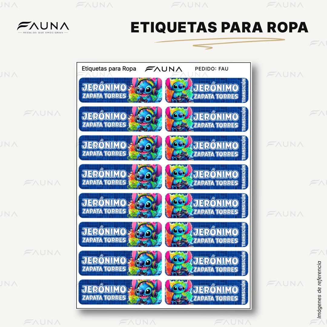 Monstruito Azul 💙 - Etiquetas Escolares Premium Personalizadas