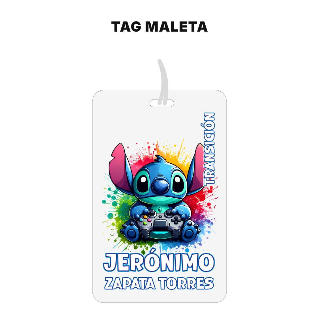 Monstruito Azul – Etiquetas Escolares Personalizadas
