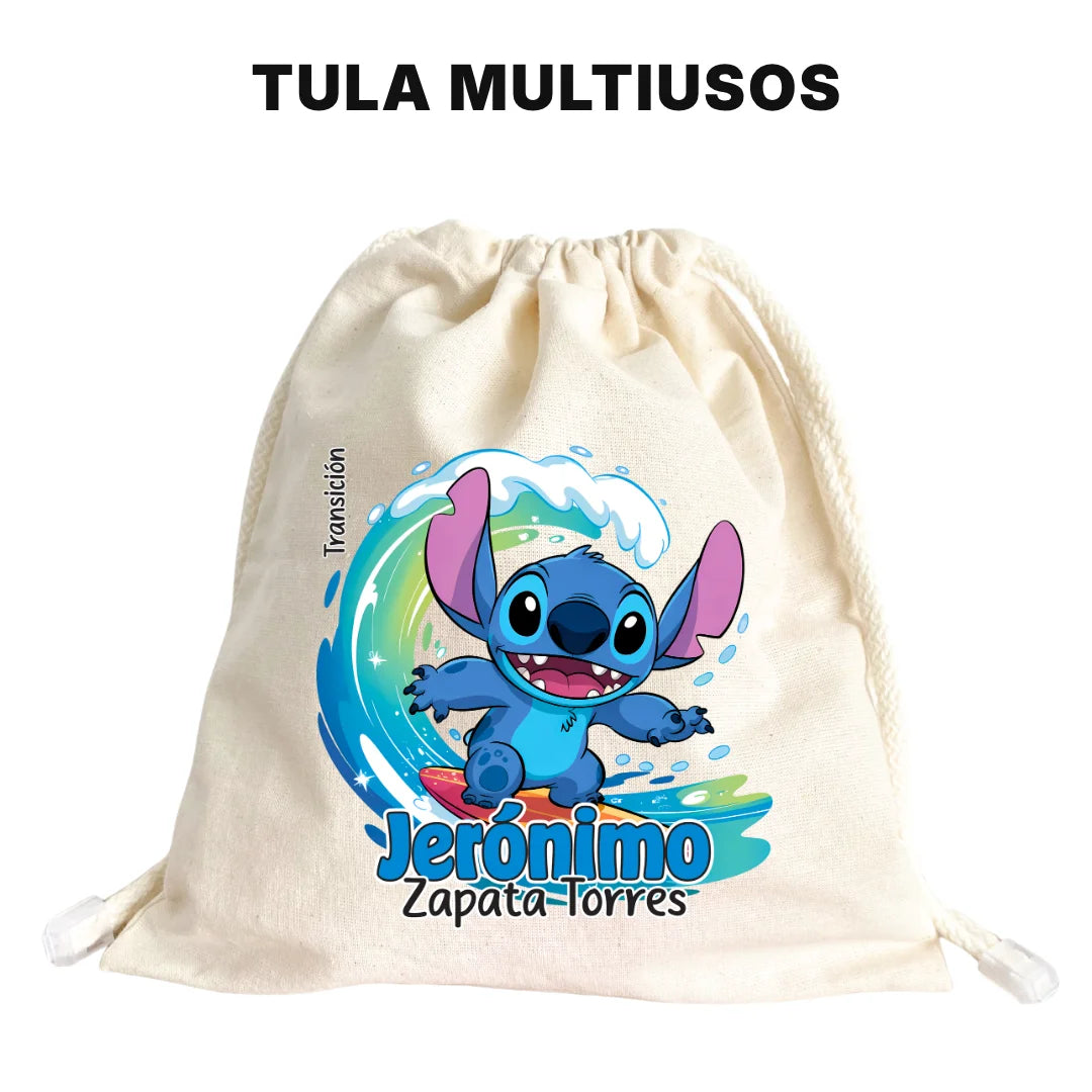 Monstruito Azul – Etiquetas Escolares Personalizadas
