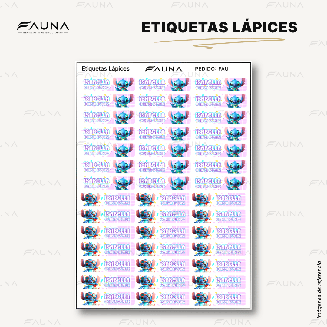 Monstruito Rosa 💖 - Etiquetas Escolares Premium Personalizadas