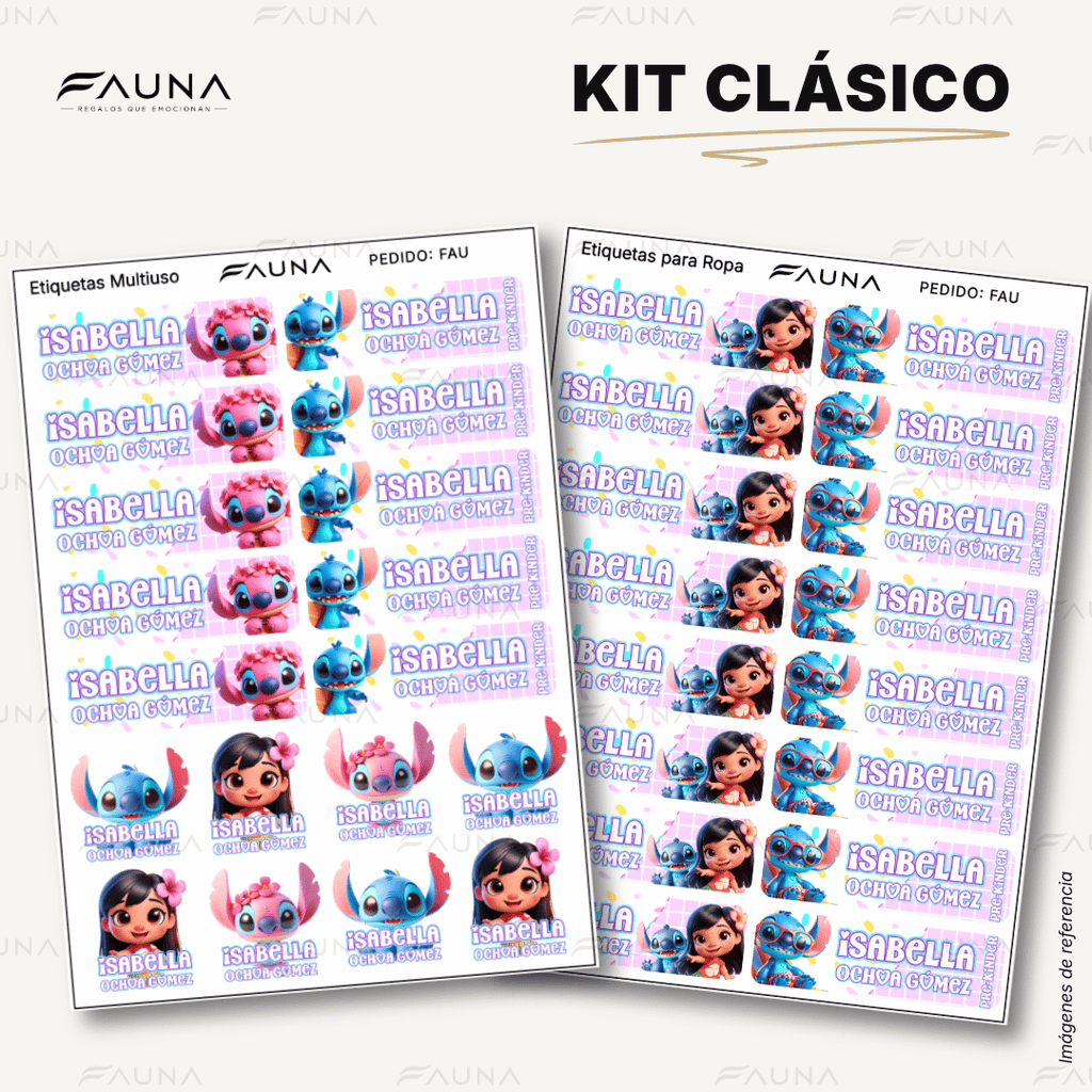 Monstruito Rosa 💖 - Etiquetas Escolares Premium Personalizadas
