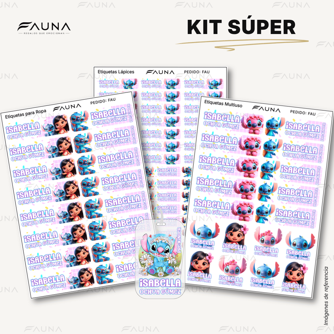 Monstruito Rosa 💖 - Etiquetas Escolares Premium Personalizadas