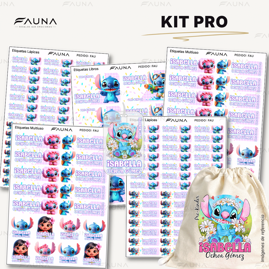 Monstruito Rosa 💖 - Etiquetas Escolares Premium Personalizadas
