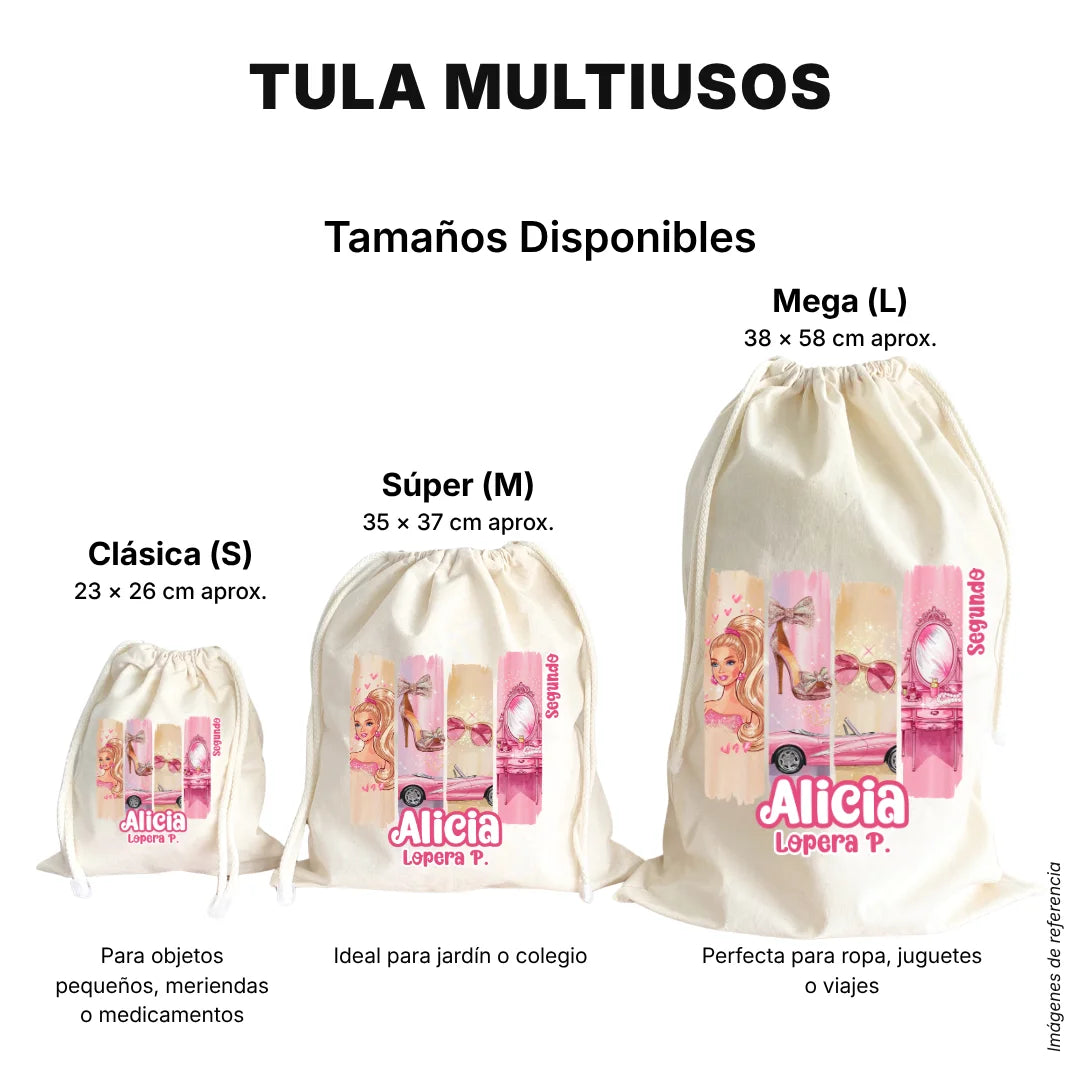 Muñeca Glam – Etiquetas Escolares Personalizadas