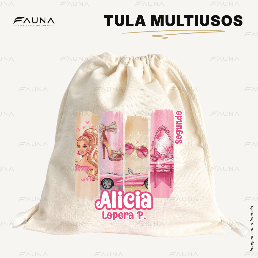 Muñeca Glam 🩷 - Etiquetas Escolares Premium Personalizadas