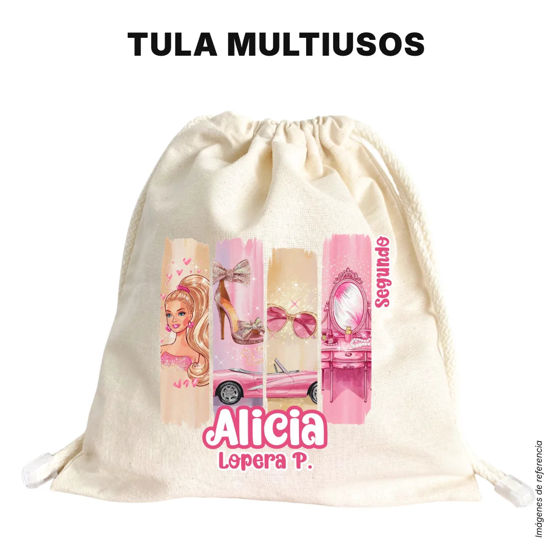 Muñeca Glam – Etiquetas Escolares Personalizadas