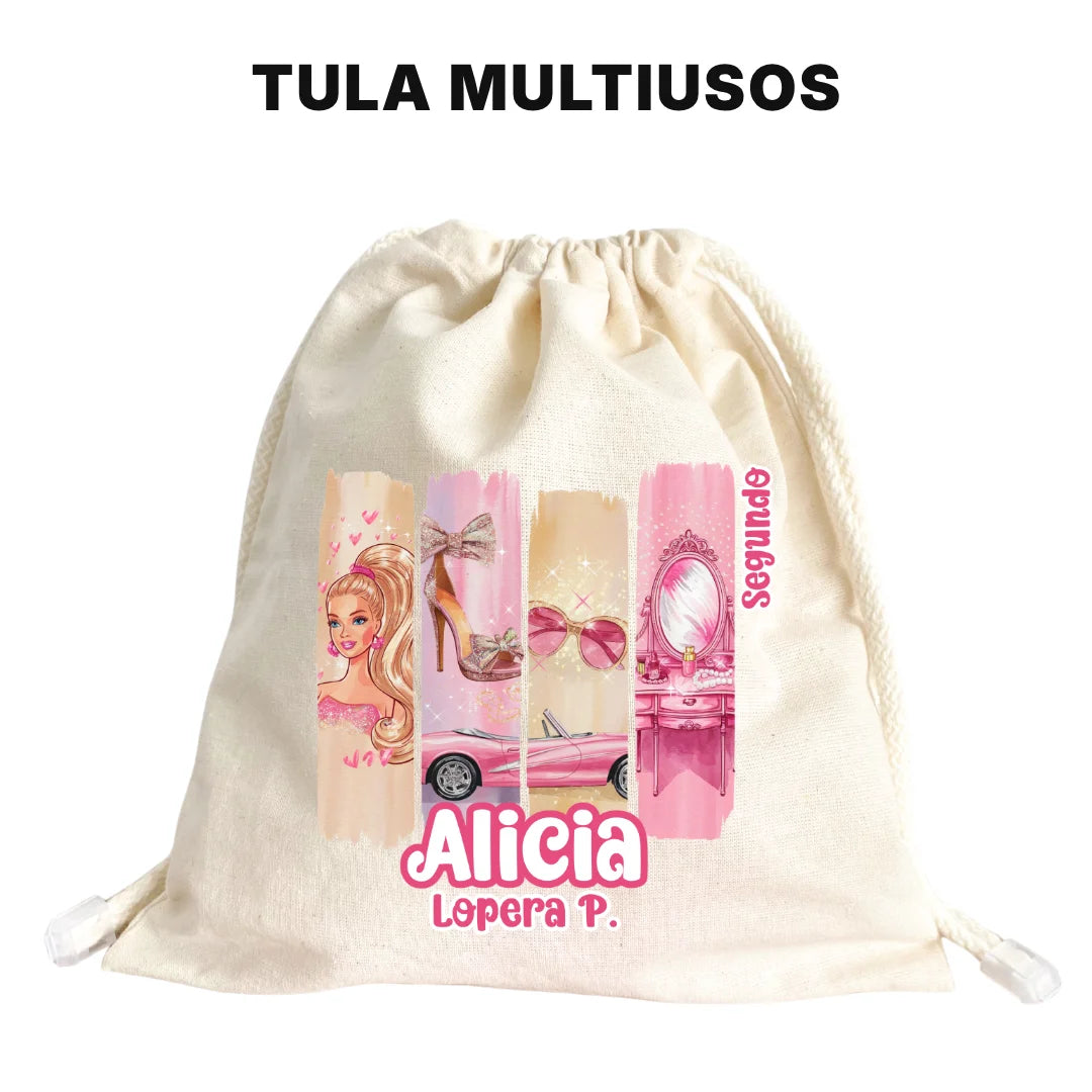 Muñeca Glam – Etiquetas Escolares Personalizadas