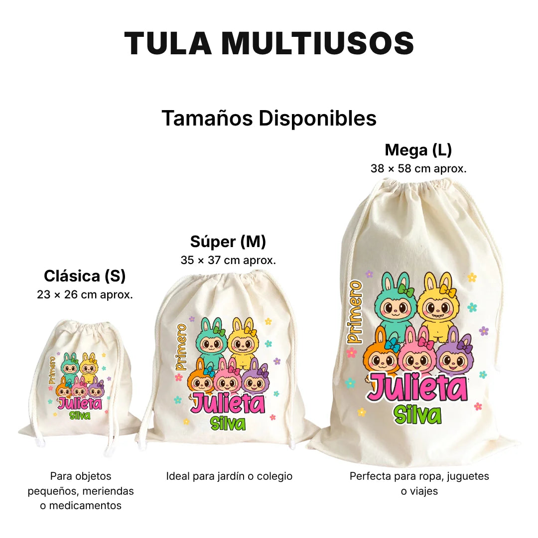 Muñeca Kawaii Colorida – Tula Multiusos Personalizada