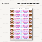 Niñas Kawaii 🌸 - Etiquetas Escolares Premium Personalizadas