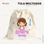 Niñas Kawaii 🌸 - Etiquetas Escolares Premium Personalizadas