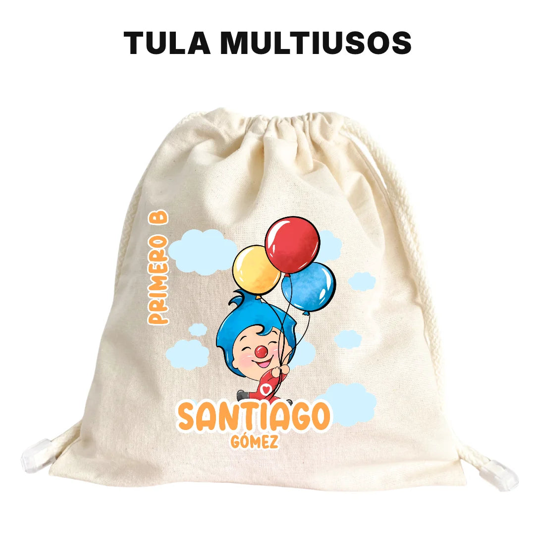 Payasito Feliz – Etiquetas Escolares Personalizadas
