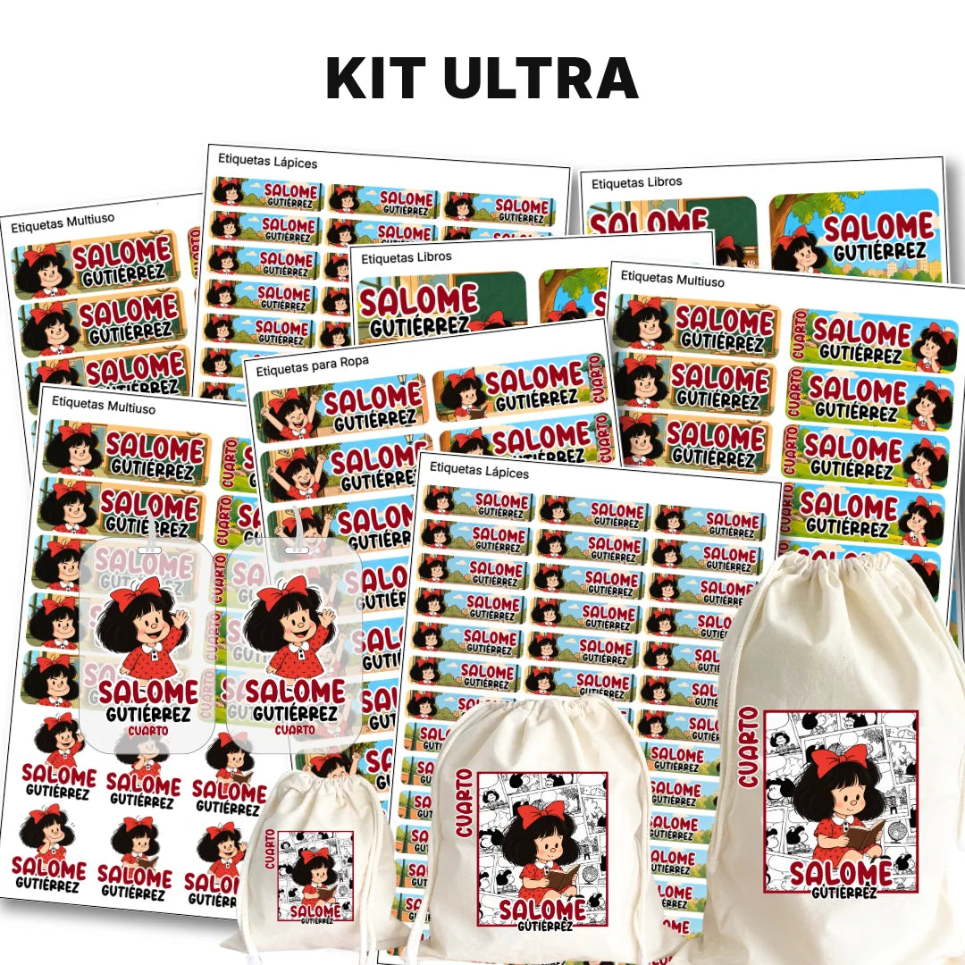 Pequeña Filósofa  – Etiquetas Escolares Personalizadas