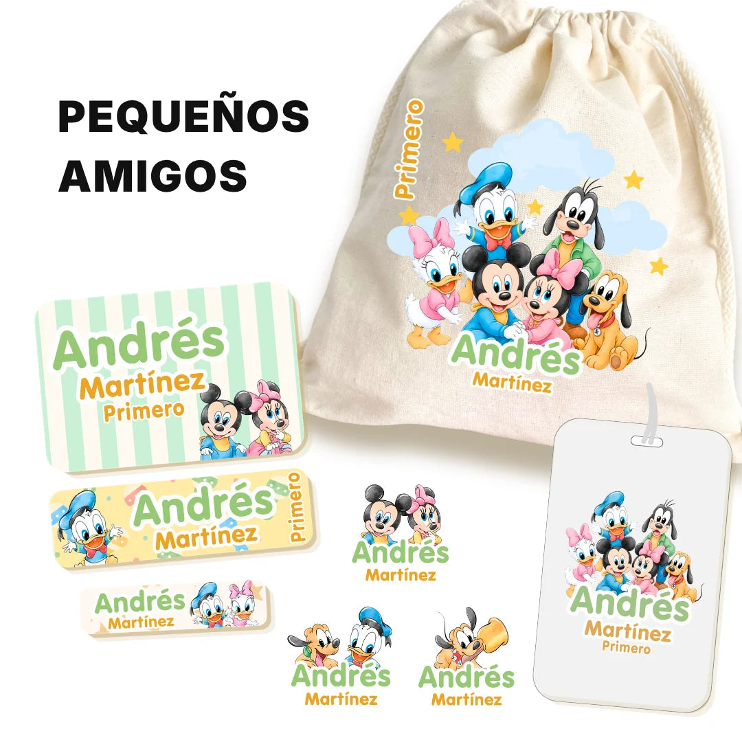 Pequeños Amigos – Etiquetas Escolares Personalizadas