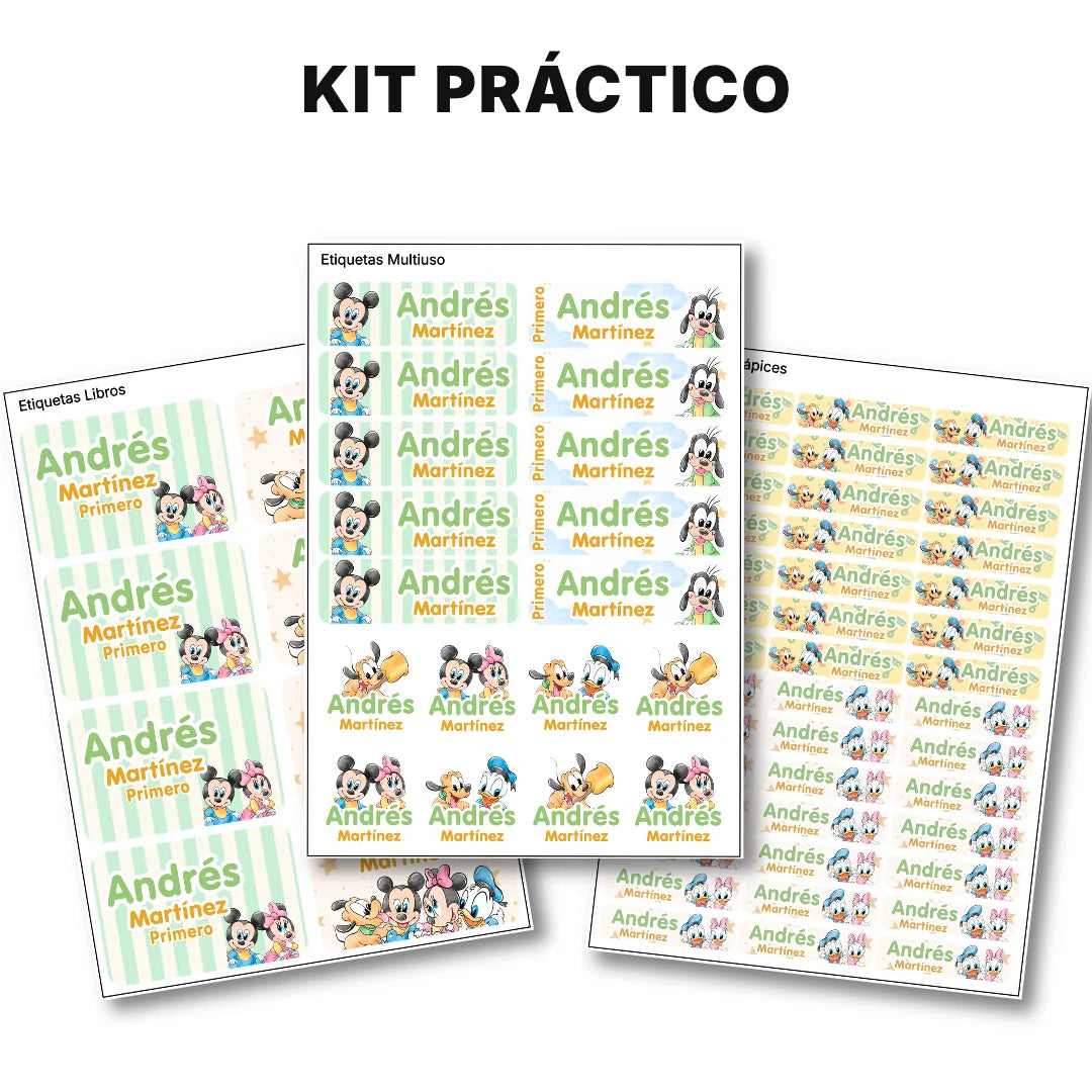 Pequeños Amigos – Etiquetas Escolares Personalizadas