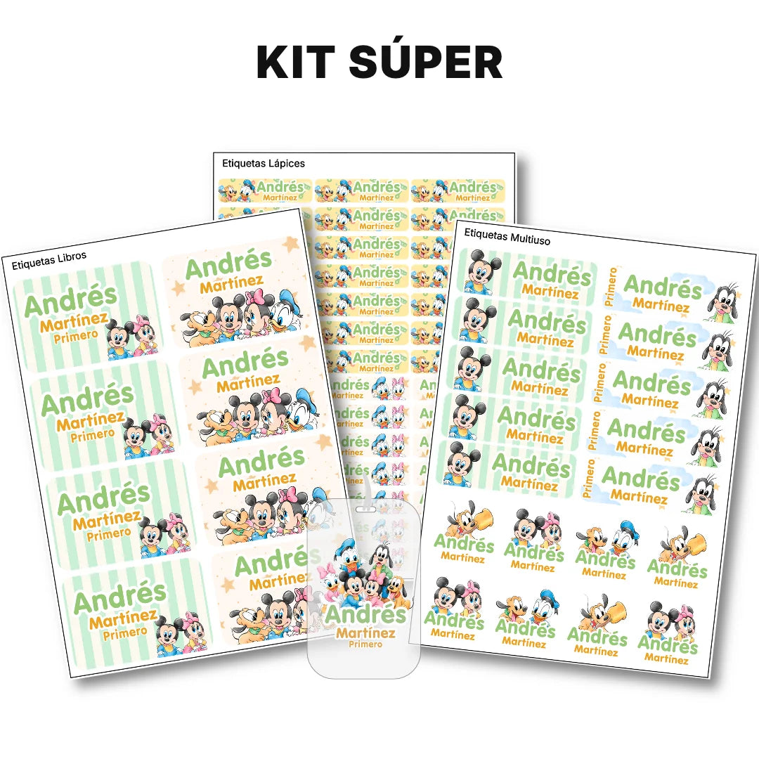 Pequeños Amigos – Etiquetas Escolares Personalizadas