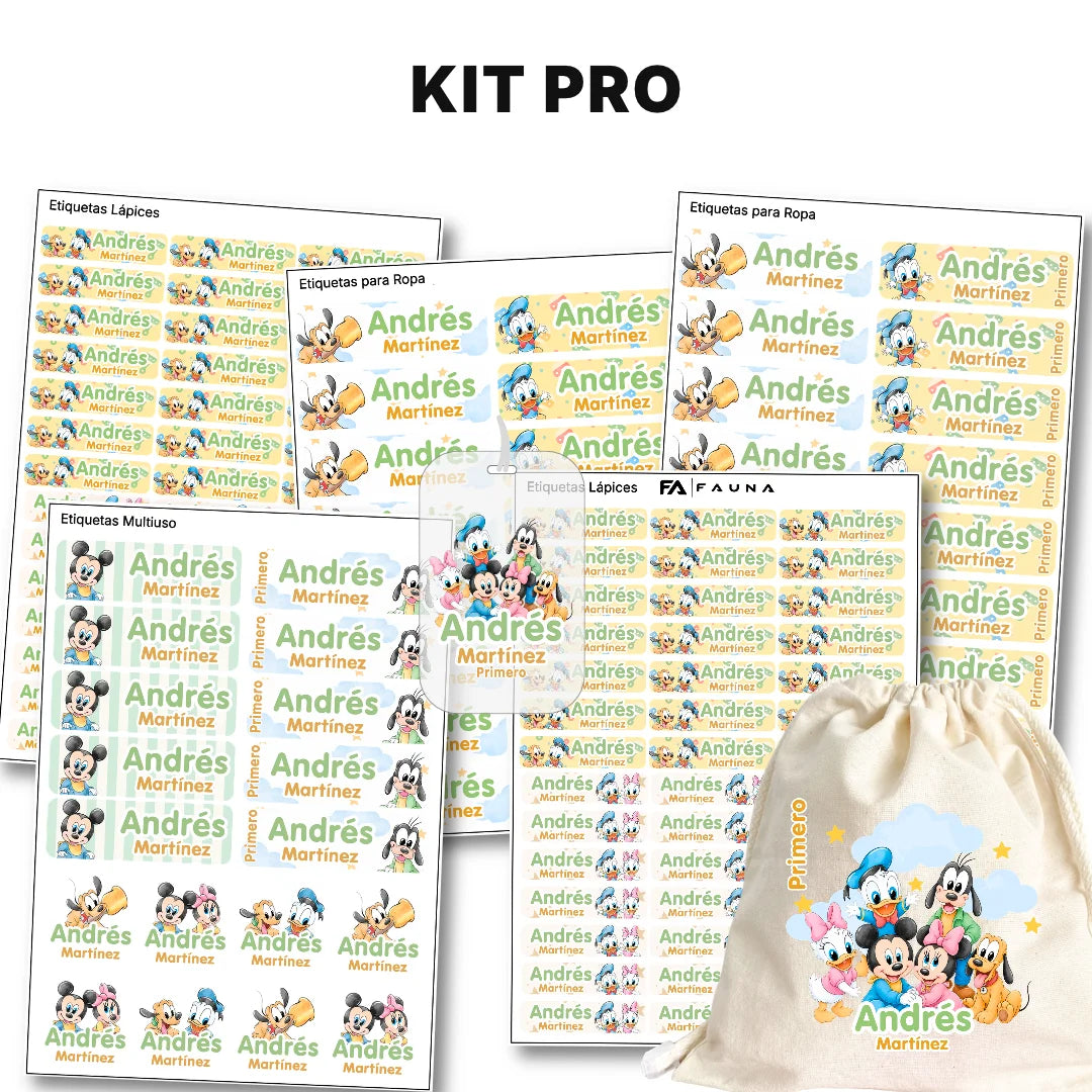 Pequeños Amigos – Etiquetas Escolares Personalizadas