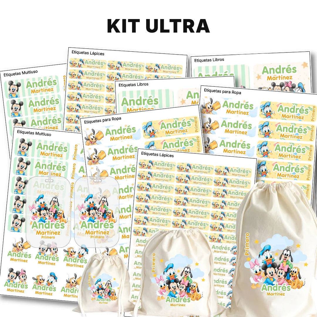 Pequeños Amigos – Etiquetas Escolares Personalizadas