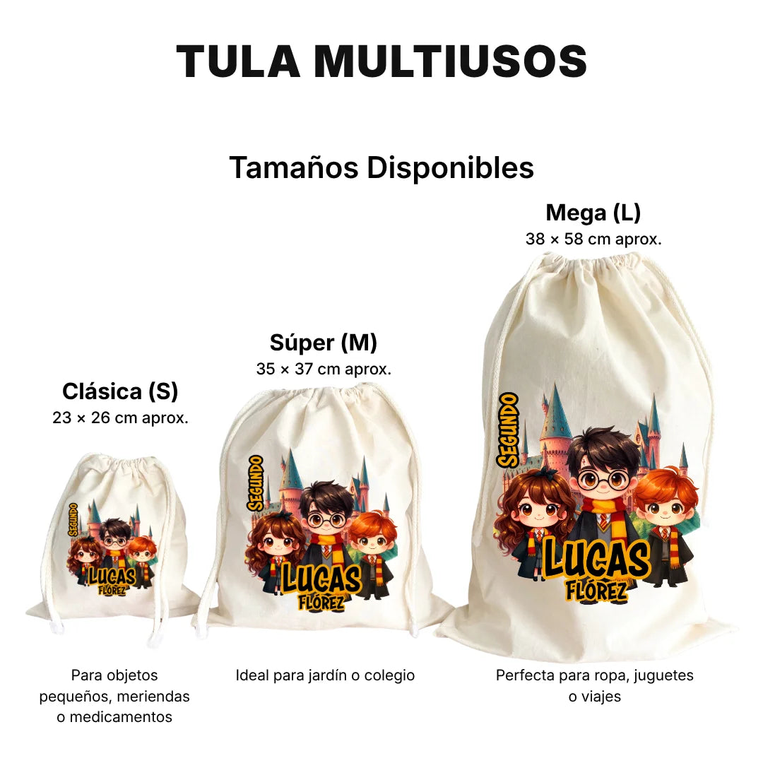 Pequeños Hechiceros – Tula Multiusos Personalizada
