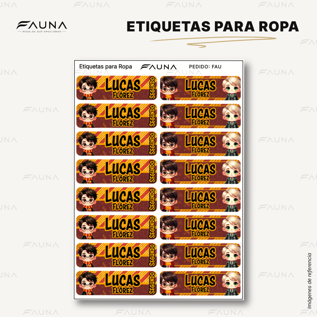 Pequeños Hechiceros 🪄 - Etiquetas Escolares Premium Personalizadas