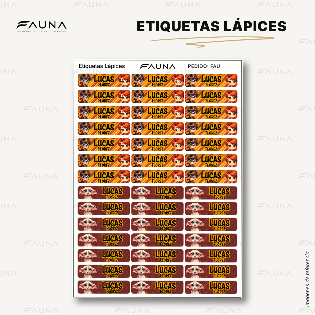 Pequeños Hechiceros 🪄 - Etiquetas Escolares Premium Personalizadas