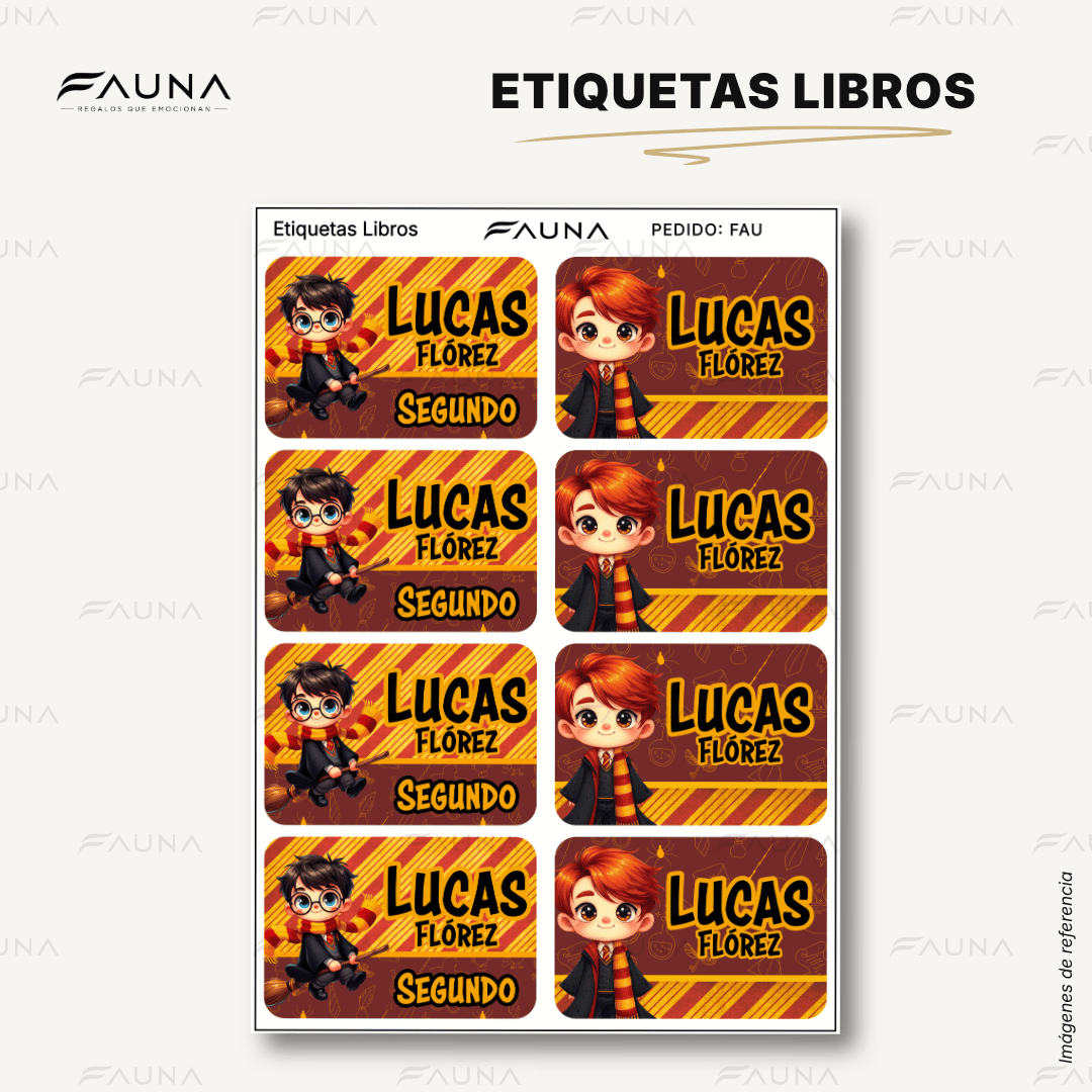 Pequeños Hechiceros 🪄 - Etiquetas Escolares Premium Personalizadas