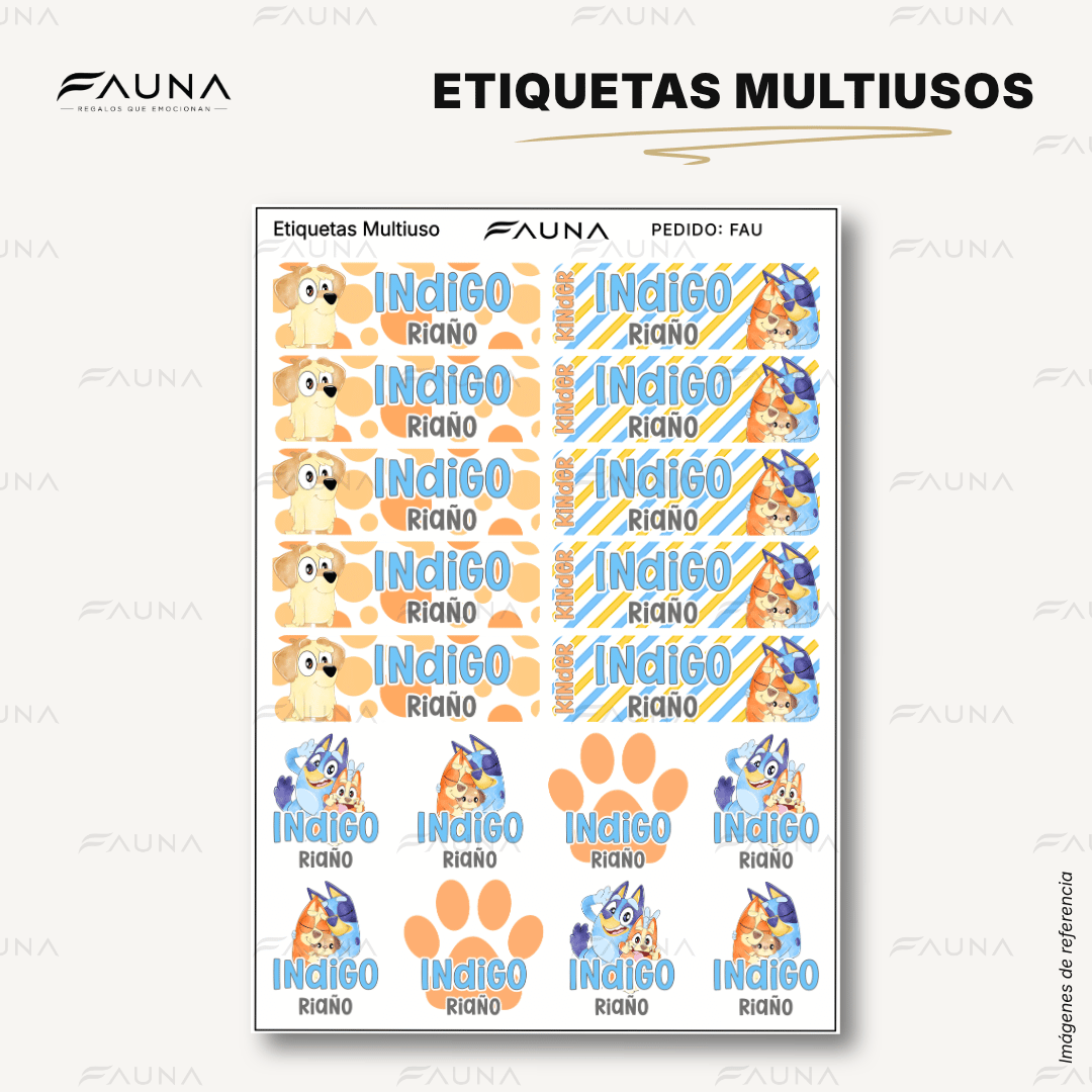 Perrita Aventurera 🐾 - Etiquetas Escolares Premium Personalizadas