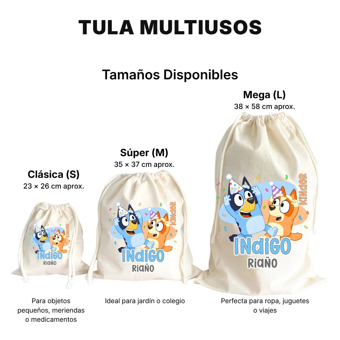 Perrita Aventurera – Tula Multiusos Personalizada